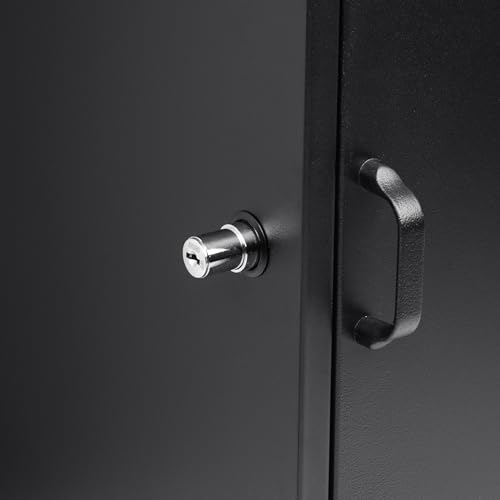 Winbest Steel Freestanding Floor Lockable Drop Slot Mail Box with Parcel Compartment, Black - Thumbnail 4