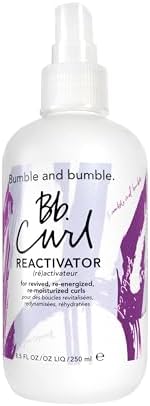 Bumble and bumble. Curl Reactivator Hair Mist | For Revived + Re-moisturized Curls | Frizz Control | Coily, Curly, Wavy | With Jojaba, Avocado + Coconut Oil | Standard Size, 250 ml