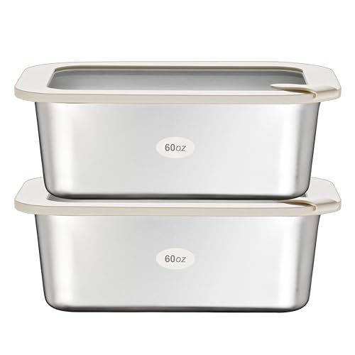 Urban Green Stainless Steel Food Containers with Glass Lid, Large