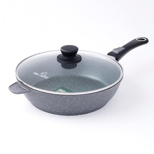 Nice Cooker - Sauteuse - Roc-Tec®. Vraies particules de Pierre. Antiadhésif. Tous Feux dont Induction + Four (Large 24 cm)