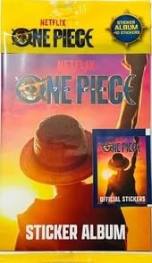 ALBUM + 2 BUSTINE DI FIGURINE ONE PIECE NETFLIX DIRAMIX