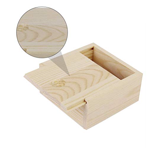 Doitool 10Pcs Wooden Unfinished Box Bamboo Soap Dish Natural Wood Soap Box With Lid Bar Soap Tray Holder For Bathroom Counter Shower Mini Wooden Jewelry Box Kitchen Wood Storage Lid Box #TOP1