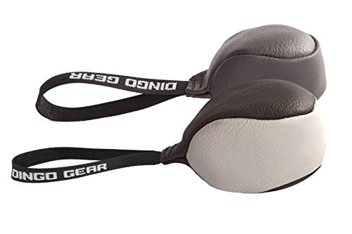 Dingo Gear S02784 Hundespielzeug, weiches Echtleder, mit Griff für das Bisstraining, Ø 8 cm, zufällige Auswahl