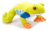 The Petting Zoo Red-Eyed Tree Frog Stuffed Animal Plushie, Gifts for Kids, Wild Onez Wildlife Animals, Tree Frog Plush Toy, 9 inches