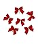AVMBC 36 Pcs Christmas Bow Decorations Mini Christmas Tree Bow Xmas Bowknot Decoration Xmas Party Ornaments Gift DIY Decor