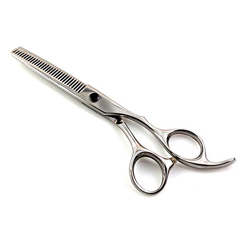 Ciseaux de coiffure 6 pouces avec ciseaux à dents argentés pour dégrader - 2