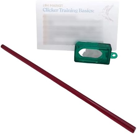 best bird harness for clicker training that will surprise you 5 LBH MARKET Bird Clicker Training Kit with Target Stick, Red or Yellow, Professional Training Set for All Bird Breeds (Red)