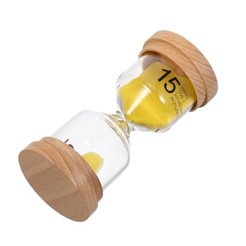 Healeved Clessidra Minuti in Legno Timer Manuale per Conto alla Rovescia Decorazione di Casa Clessidra in Silenzioso e Versatile per Cucina Ufficio Lettura e Gestione
