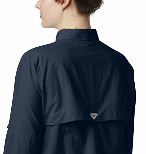 Columbia Sportswear Women's Plus Bahama Long Sleeve Shirt, Collegiate Navy, 1X #TOP3