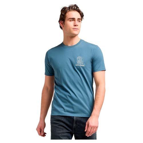 T-Shirt Homme Lee SS Elevated Ess Logo Tee avec Finition Premium