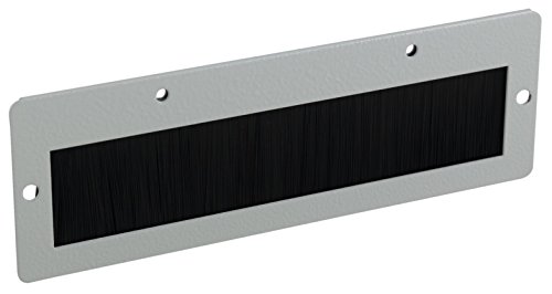 Preisvergleich Produktbild HEITRONIC Kabeldurchführung mit Bürsteneinsatz für Netzwerkschrank Serverschrank