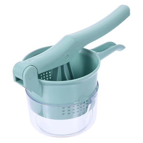 BETOOKY Exprimidor Verde de Plástico de Frutas y Verduras Manual con Diseño de Prensa, Fácil de Limpiar Color Aleatorio Adecuado para Uso y Tienda
