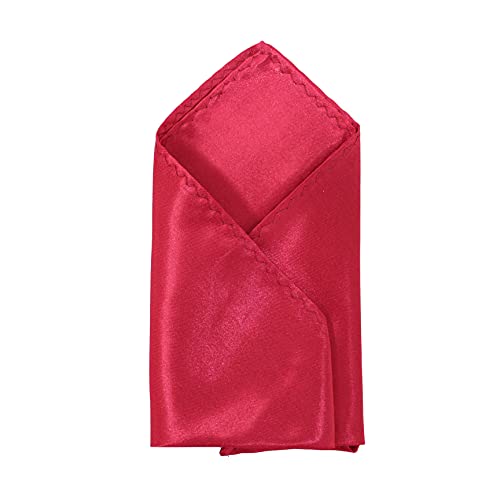 Image of TIE STUDIO Men's Solid Pocket Square | Size- 10cm x 10cm | Colour-Royal Blue | Pack of 1 |