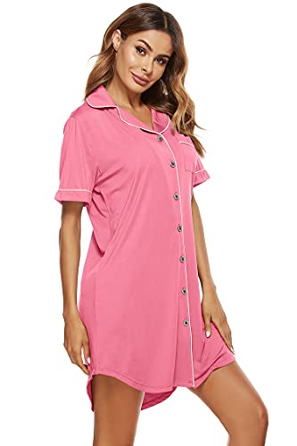 Meitesi パジャマ レディース シャツワンピース 長袖 ルームウェア ワンピース 前開き さまざまなファッション製品