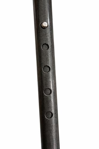 Image of Walking Stick with Adjustable Height, Mild-Steel Body, Light Weight for Men /Women, Patients, Old People (Overnight Black)