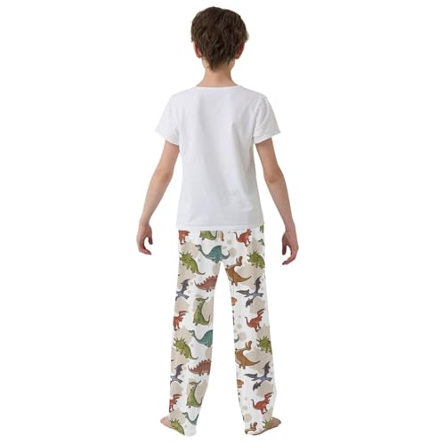 ZZKKO Cute Cartoon Dinosaur Boys Pants for Kids Jogger Pants with Pockets S-XL3