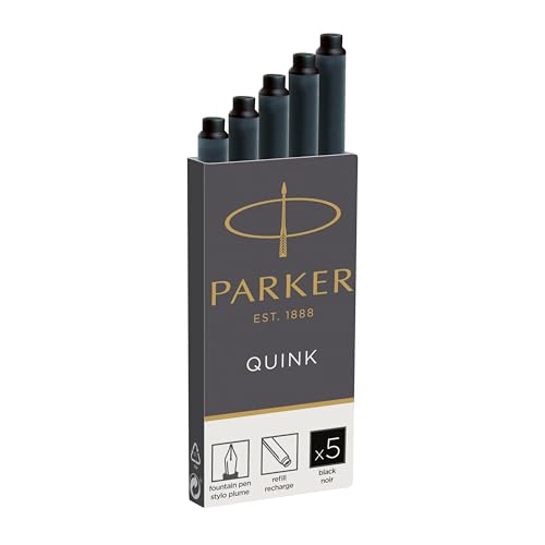 Image of Parker 1950382 Quink Fountain Pen Refill Box of 5