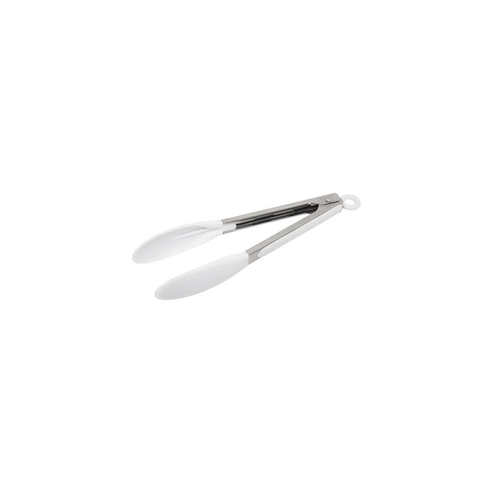 Wiltshire Pinze da cucina in silicone da 23 cm, per cucinare e servire, pinze per insalata, utensile resistente al calore, antiaderente, antigraffio, meccanismo di bloccaggio, manico antiscivolo in