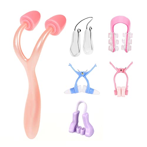Clip Elevación Nariz TAIZER 6PCS Clip Moldeador Nariz Clip Elevación Belleza Nariz Elevación Enderezar Corrector Nariz Kit Moldeador Clip Moldeador Elevación Nariz Puente Nasal Enderezador Dispositivo