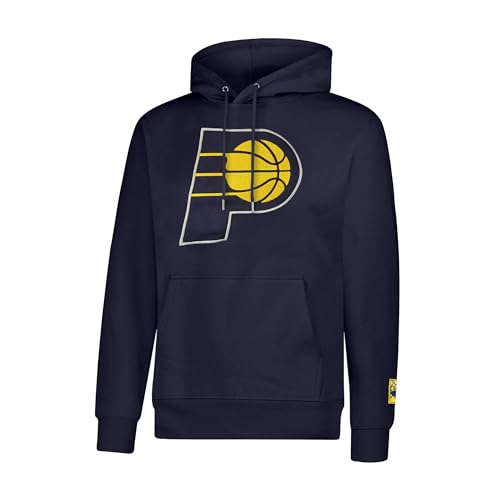 Sudadera cómoda de los Indiana Pacers con capucha y bordado clásico resistente para adulto