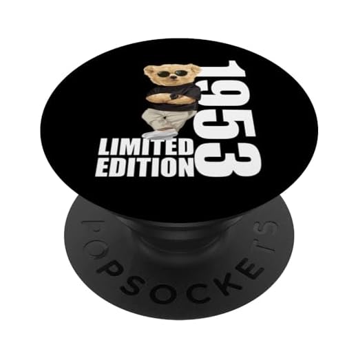 Edición Limitada 1953 Osos Cumpleaños 1953 Vintage 1953 PopSockets PopGrip Intercambiable