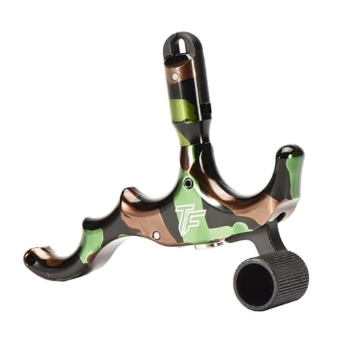 Tru-Fire Edge 4-Finger Aluminum Hand Held Camo Archery Bow Release