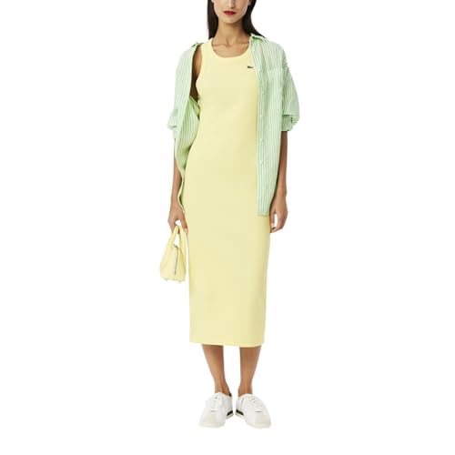 Image of Lacoste Women's Core Collection Slim Fit Sleeveless T-Shirt Dress