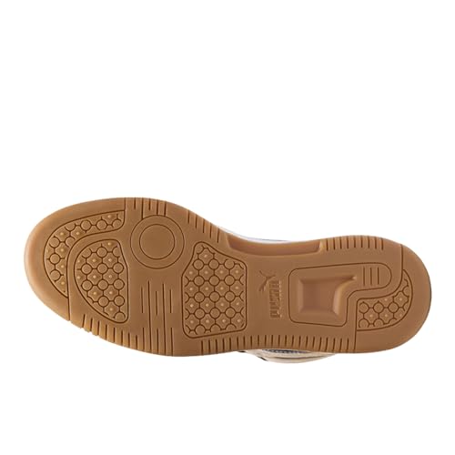 Image of PUMA Womens Rebound Layup Mid Shoes Puma White /Puma Black /Cashew 6.5 Medium