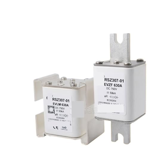 Fusible rápido Rsz307-01 de bajo voltaje para sistema de energía de vehículo eléctrico 750V CC