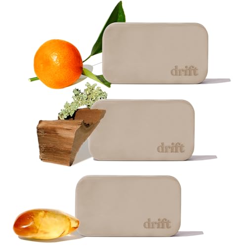 Image of Drift Car Air Freshener - The Original Stone Air Freshener - Car Odor Eliminator - Long Lasting Scent - Metal Clip - Essential Oils - Clean Ingredients - Variety 3 Pack Refill - NO CLIP INCLUDED
