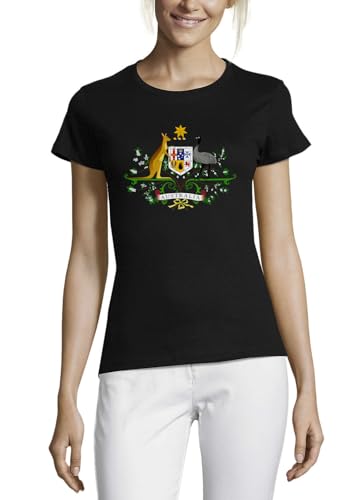 T-shirt femme col rond australien coton noir mode écoresponsable