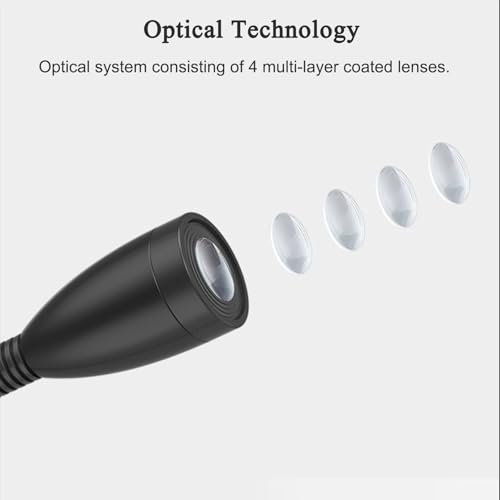 Rotación 360° en lámpara quirúrgica dental con diseño flexible de 5W 3