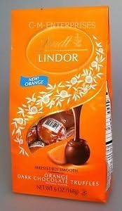 Lindt Lindor Orange Dark Chocolate Truffles, 6 Oz (Pack of 3)