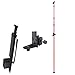 Firecore FS124 Telescoping Pole with 1/4-Inch by 20-Inch Mount Ceiling Leveling Rod for Rotary and Line Lasers