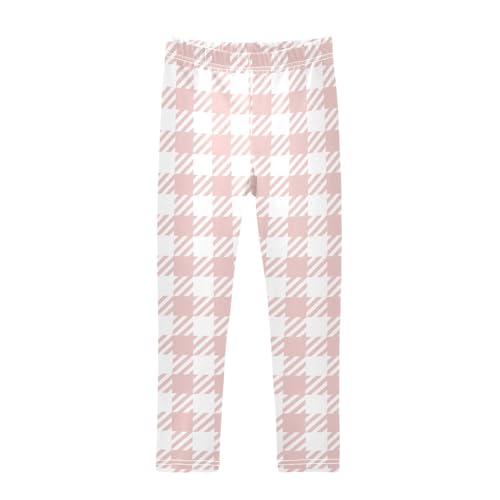 Fashion Pink Plaid Big Girls Shorts Cotton Cartwheel Shorts Summer Clothes Under Dress