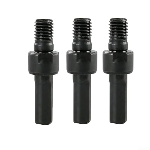 Broca escalonada de 20-35-50 mm con flauta recta para metal, mármol, madera, hojas de aluminio, rosca M10, incluye varillas adaptadoras (3 varillas)