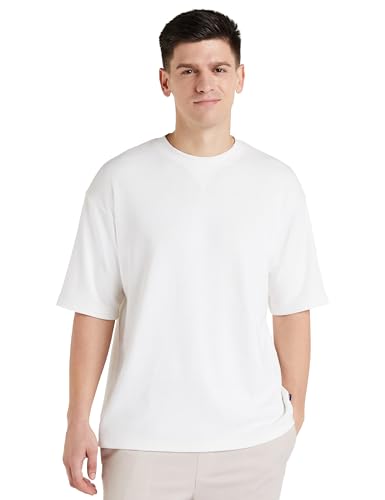 Image of Amazon Brand - Symbol Men's Cotton Blend Oversized Fit T-Shirt
