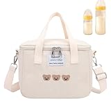 Windelrucksack – gesteppte wasserdichte Reisetasche, inklusive Wickelunterlage, Schnullertasche, große Wickeltasche mit drei isolierten Taschen für Babypartys