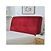 Stretch Samt Bett Kopfteil Husse Bezug,1-Stück Form Fit Kopfende Staubschutzhülle Für Schlafzimmer Dekor Waschbar Bett Kopfteil Bezug Bettkopfschutzabdeckung-rot-120-135cm