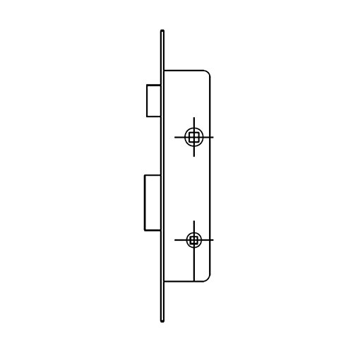 Serrure à encastrer pour profilé métallique Tesa Assa Abloy argent 2210253 - 4
