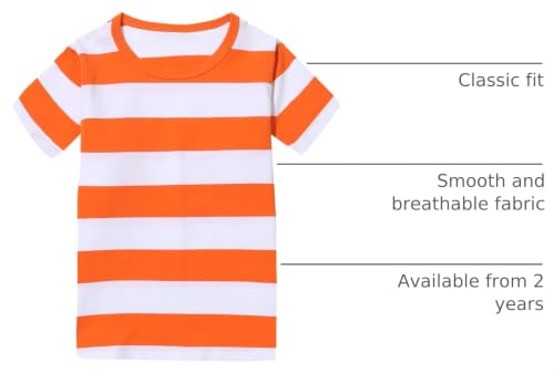 Image of Boys Rainbow Striped Shirt Cotton Long Sleeve T-Shirts