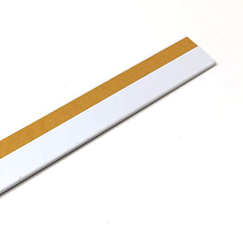 Pack de 50 portaprecios con adhesivo a 1 metro para etiquetas de 30mm Color Blanco. Etiquetas Precios Tienda, Portaprecios Estantería, Portaprecios Adhesivo, Carteles para Precios