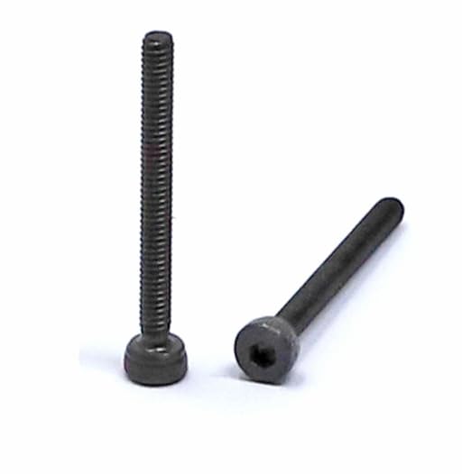 Image of iexcell 100 Pcs M2 x 20mm Thread Pitch 0.4 mm Alloy Steel 12.9 Grade Hex Socket Head Cap Screws Bolts Kit, Black Oxide Finish