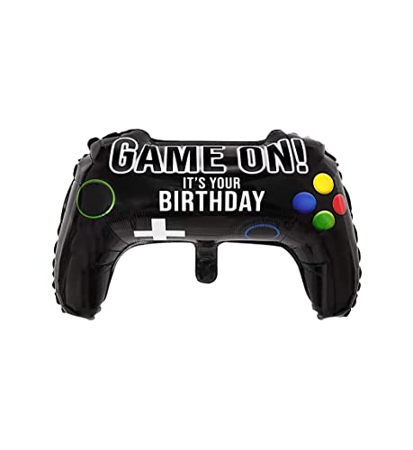 Image of 5 pcs Latex Happy Birthday Game on Decoration Gaming Birthday Decoration Theme Game Theme Birth Day Decor for Boys Gamers Party Supplies (Pack of 5, Multicolor)