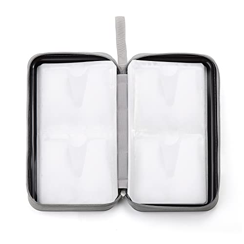 UENTIP CD Case,96 Capacity CD Holder Hard Plastic CD Storage Wallet Protective CD/DVD Case Holder for Car Home Travel (96, Black)