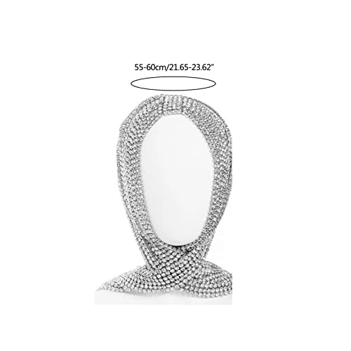 Tocado de boda con cristales de imitación y borla larga de caída elegante 3