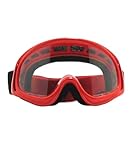 CRG Sports Motocross ATV Dirt Bike Off Road Racing Goggles RED T815-3-2 T815-3-2 Transparent lens red frame