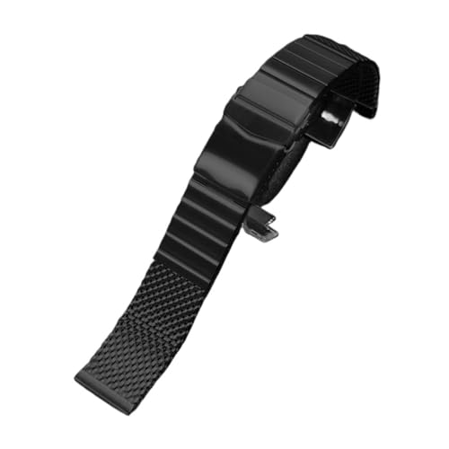 Bracelet montre maille métallique 22mm épais et robuste en acier inoxydable