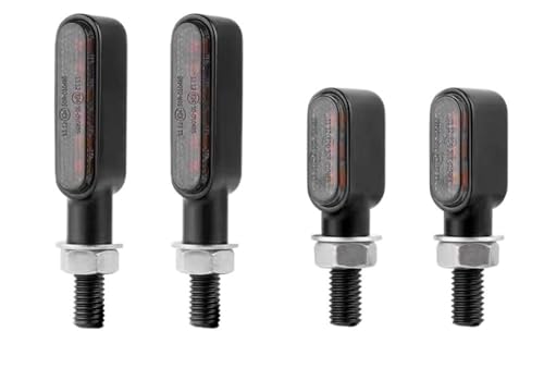 Clignotants de moto 12V 8mm LED accessoires de signalisation universels pack de 4 feux