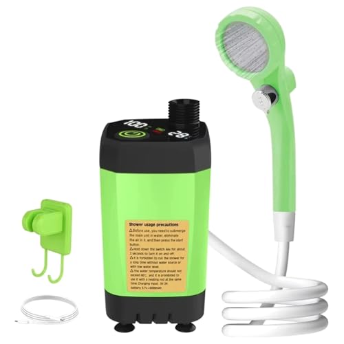 Pompe de douche portable camping 6000mAh et écran intelligent pour l'extérieur